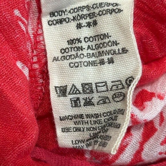 Free People Lille Maxi Halter Dress Red Raspberry Floral Cotton Size M - Picture 8 of 8